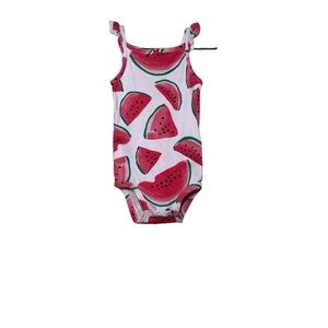 Carter’s Baby Girl Two Piece Set Watermelon Onesie and Bubble Shorts 18 Months